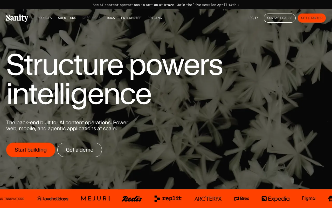 Screenshot of Sanity