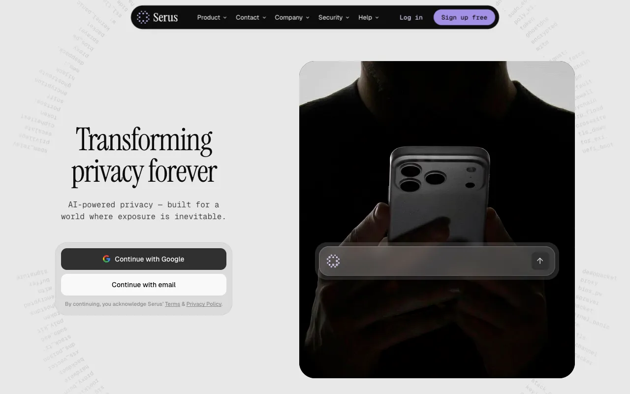 Screenshot of Serus