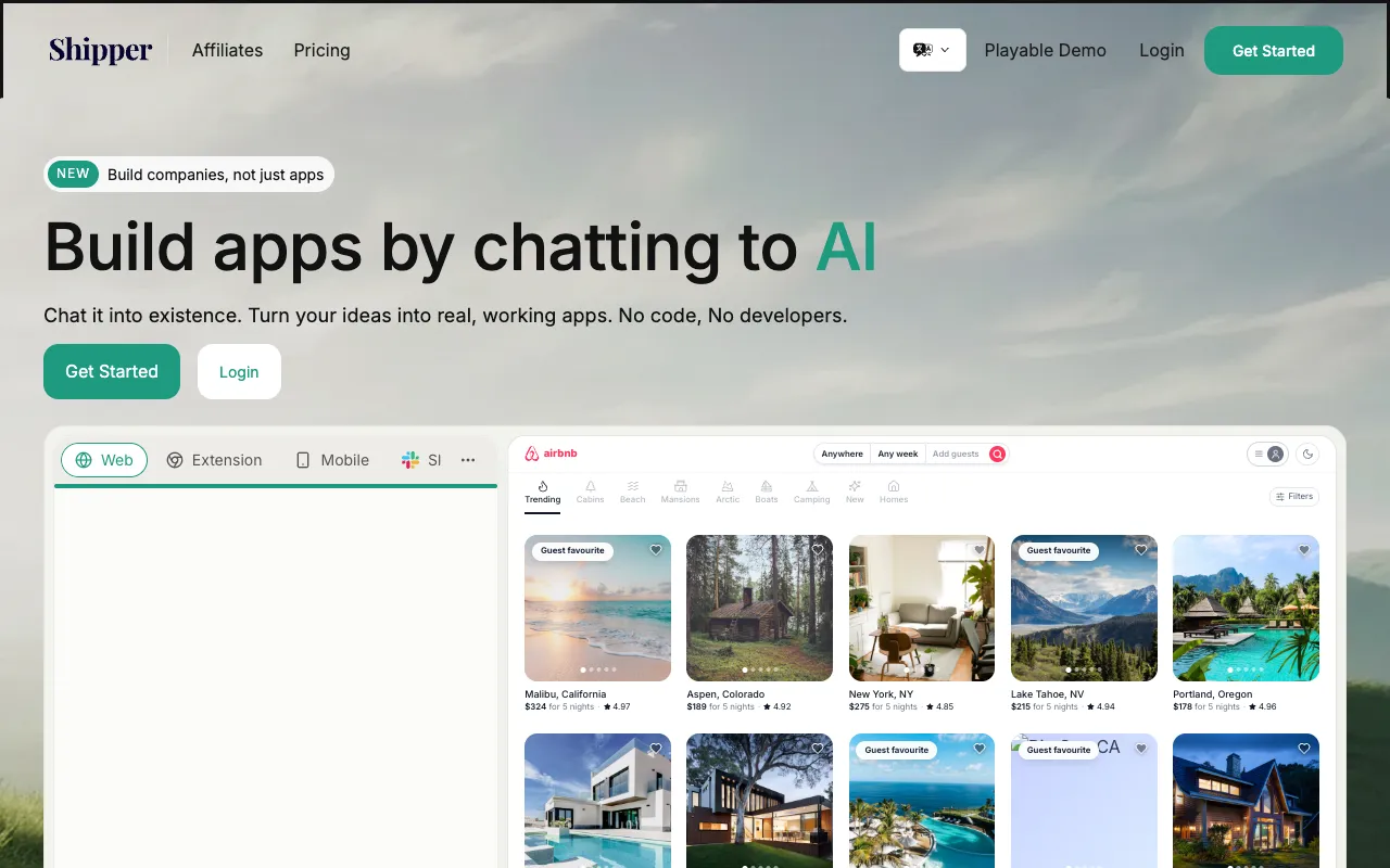 Screenshot of Shipper.now