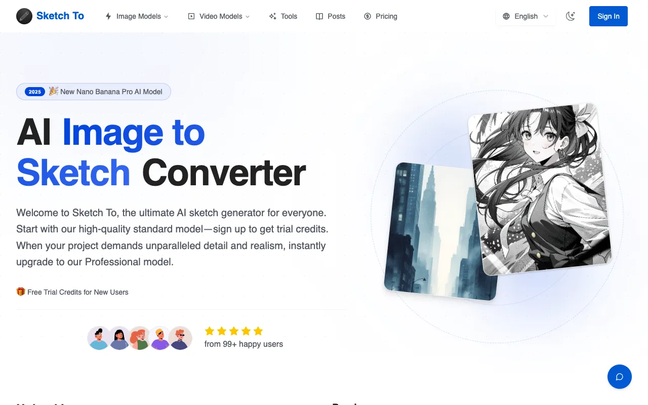 Screenshot of Sketch To