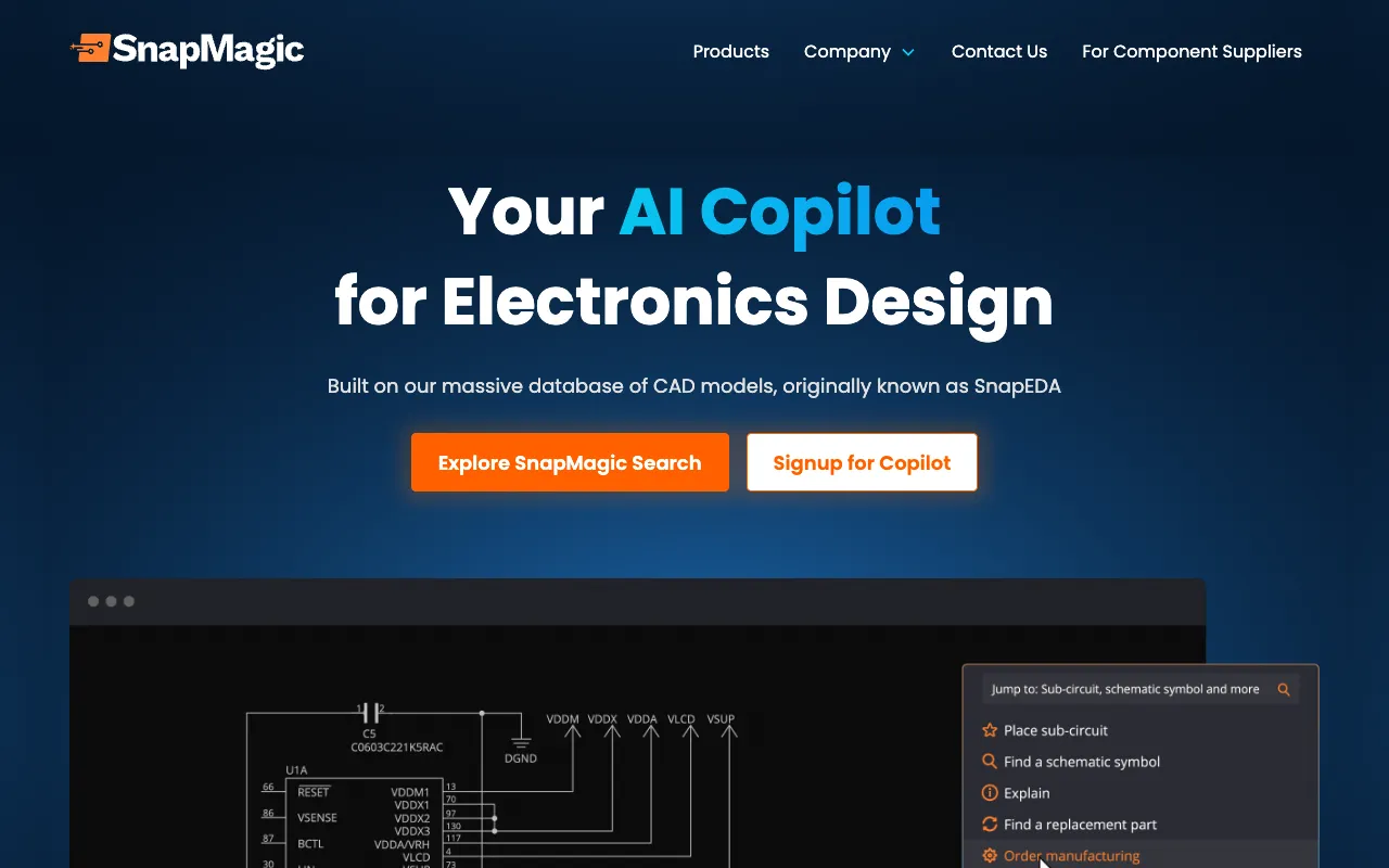 Screenshot of SnapMagic