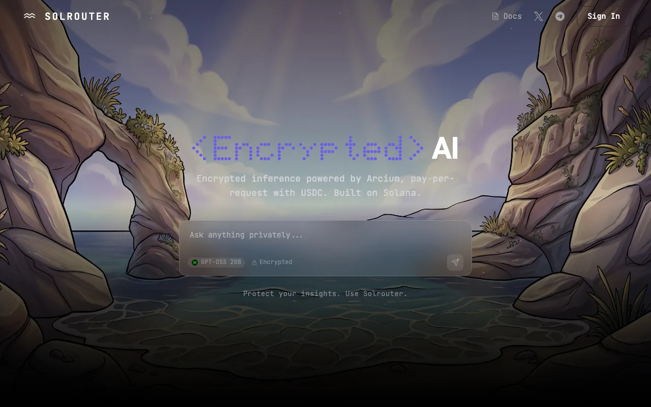 Screenshot of Solrouter