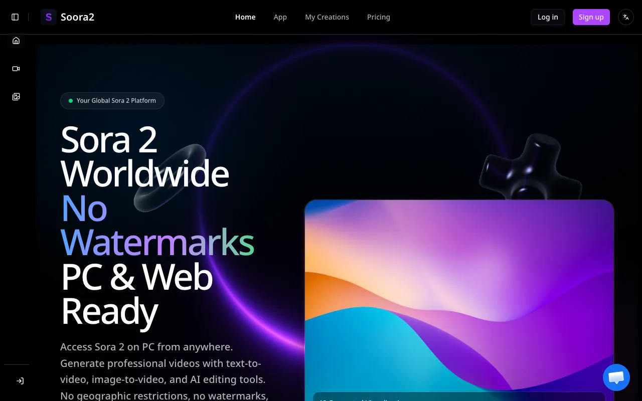 Screenshot of soora2.ai