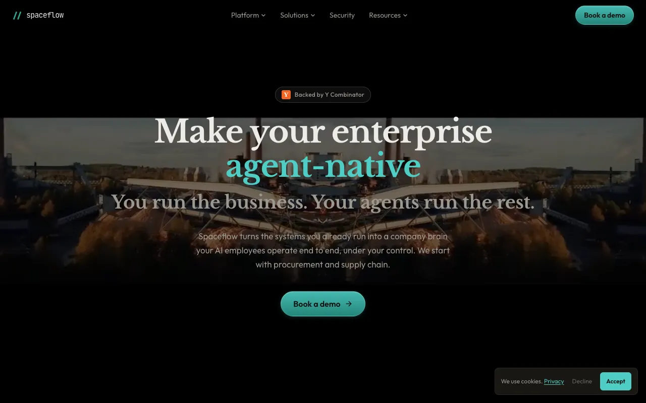 Screenshot of Spaceflow