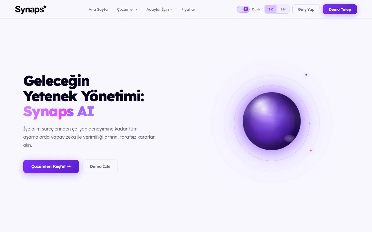 Screenshot of Synaps AI
