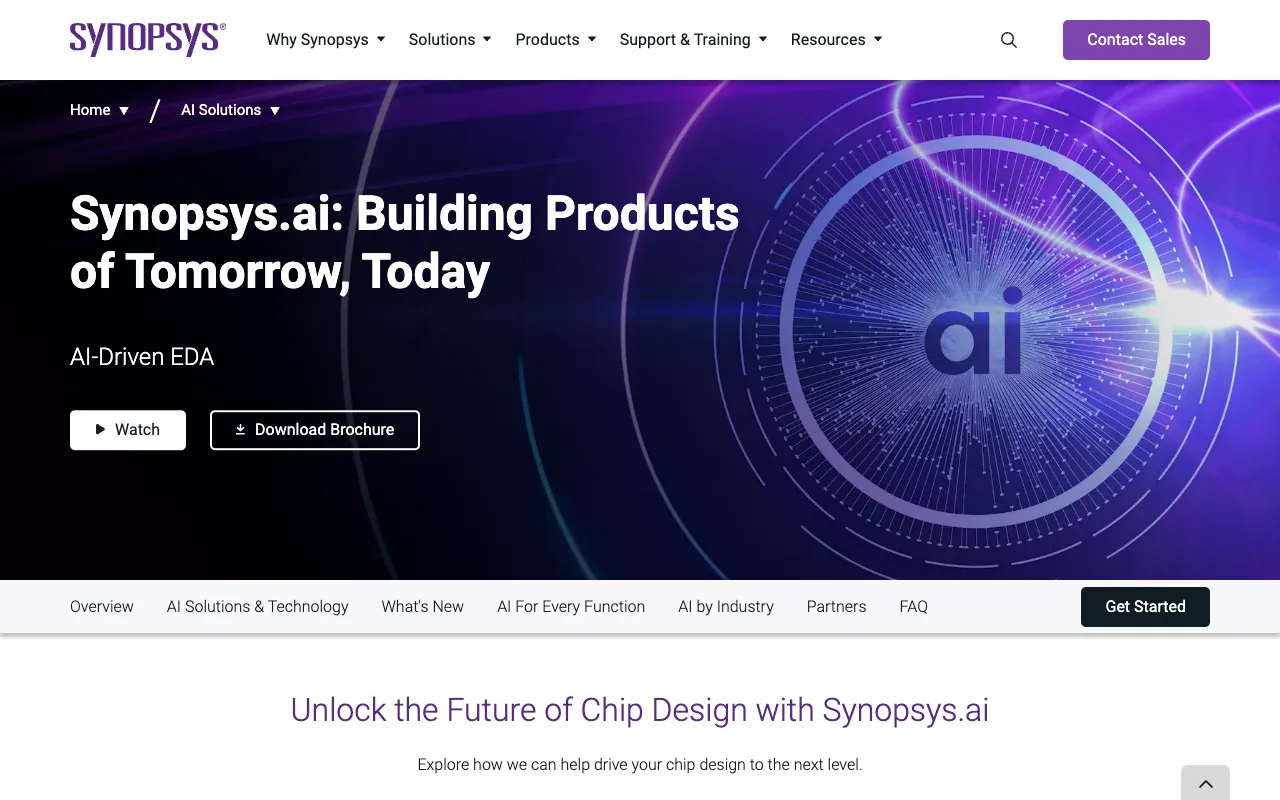 Screenshot of Synopsys.ai