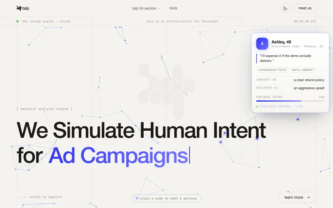 Screenshot of talp.