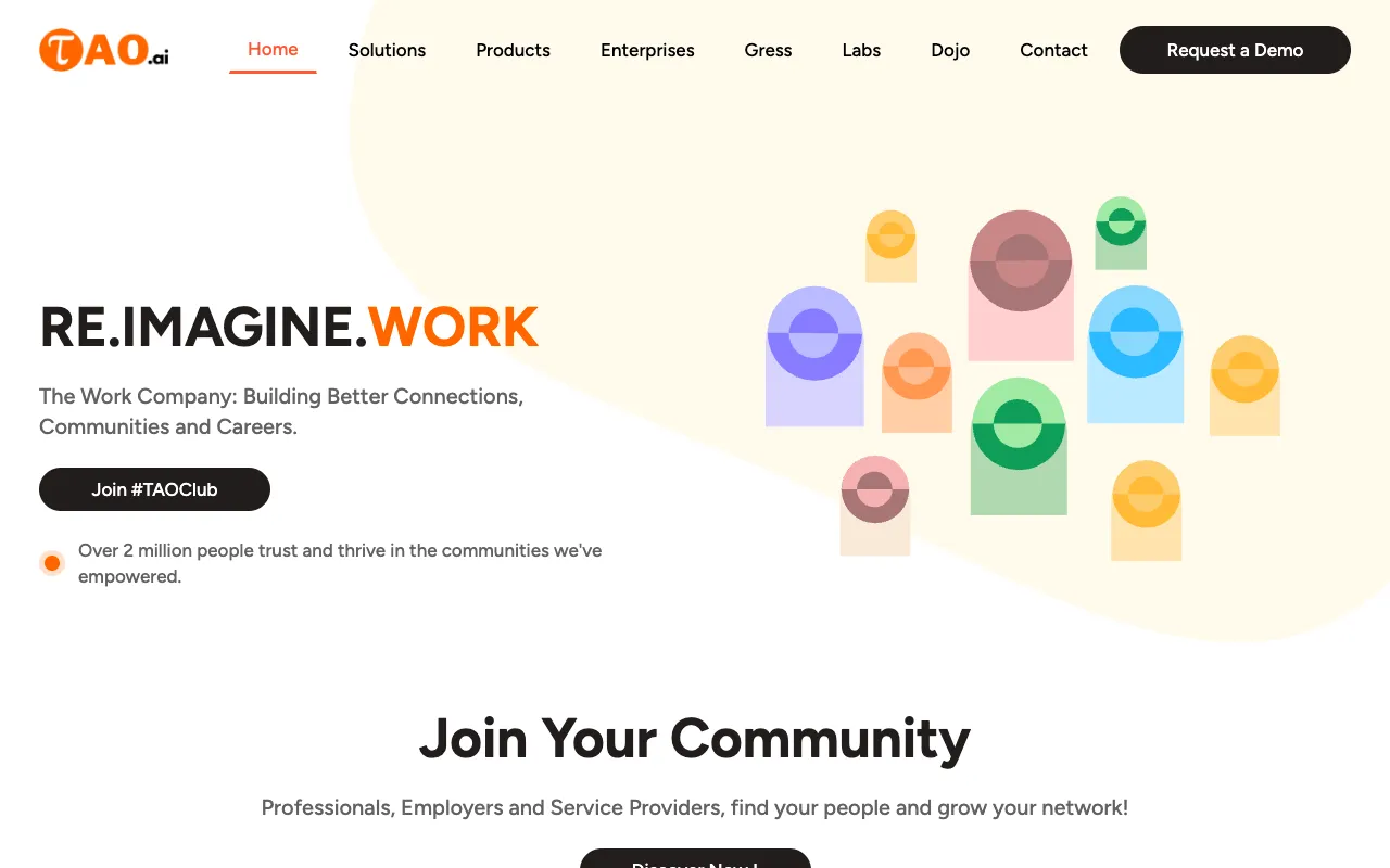 Screenshot of Tao.ai