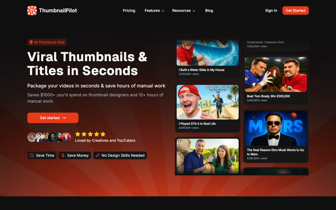 Screenshot of ThumbnailPilot