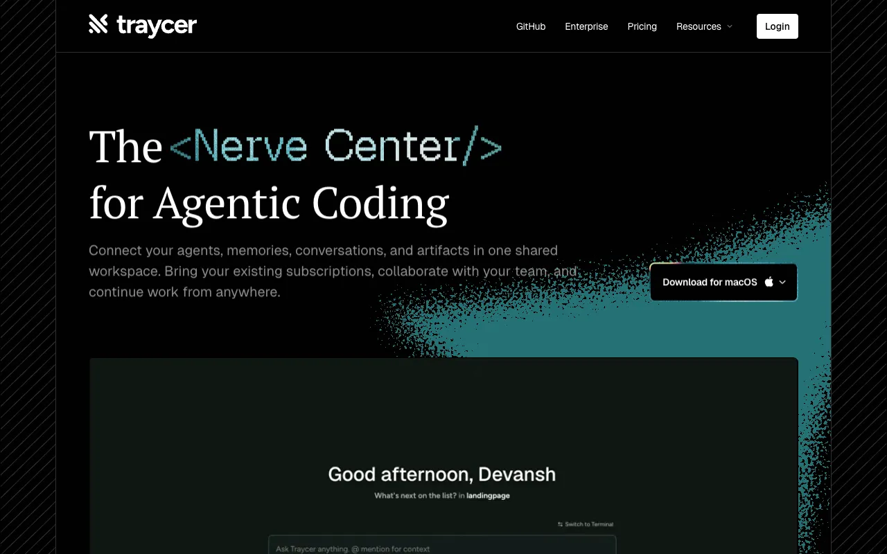 Screenshot of Traycer AI