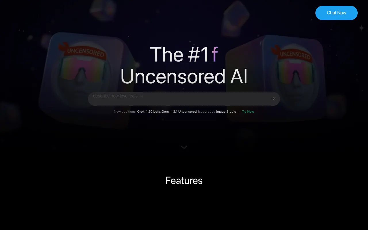 Screenshot of Uncensored AI