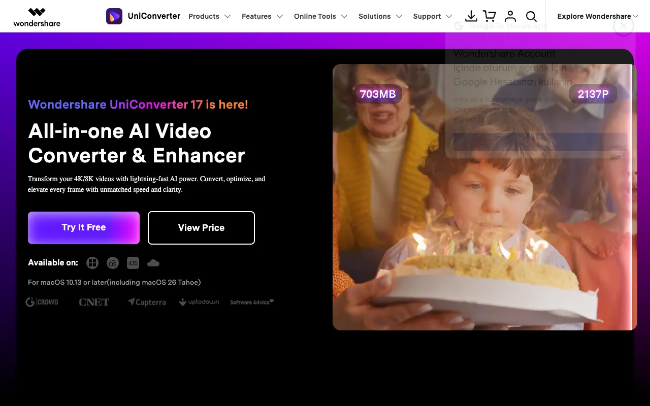 Screenshot of UniConverter