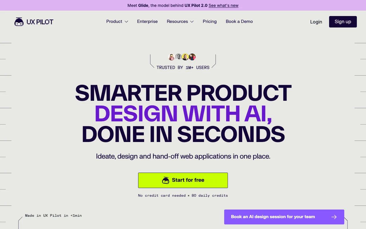 Screenshot of UX Pilot