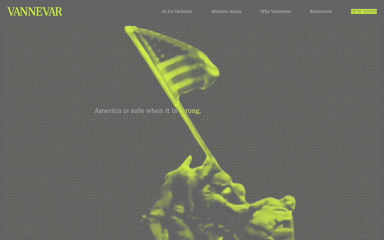 Screenshot of Vannevar Labs