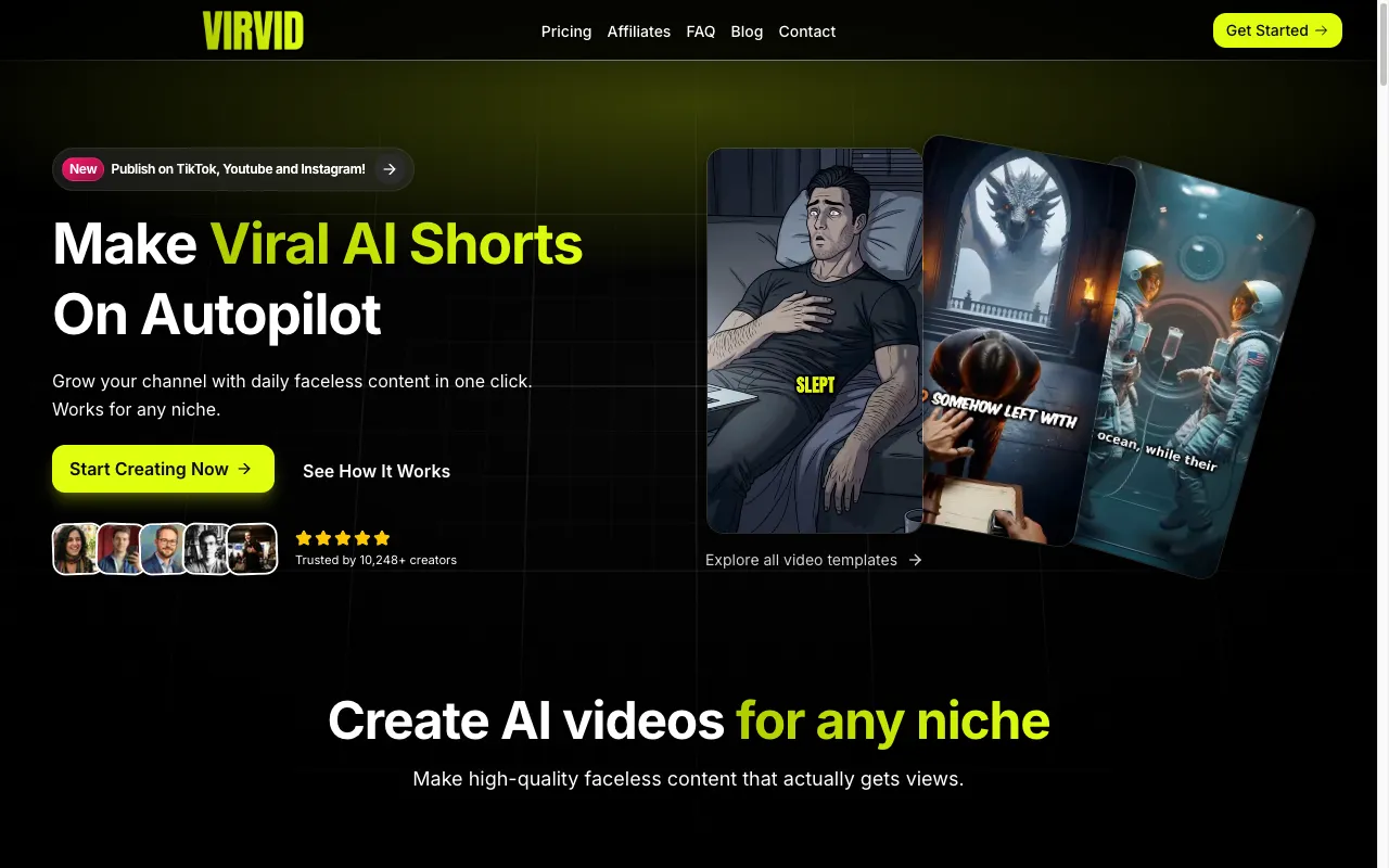 Screenshot of Virvid