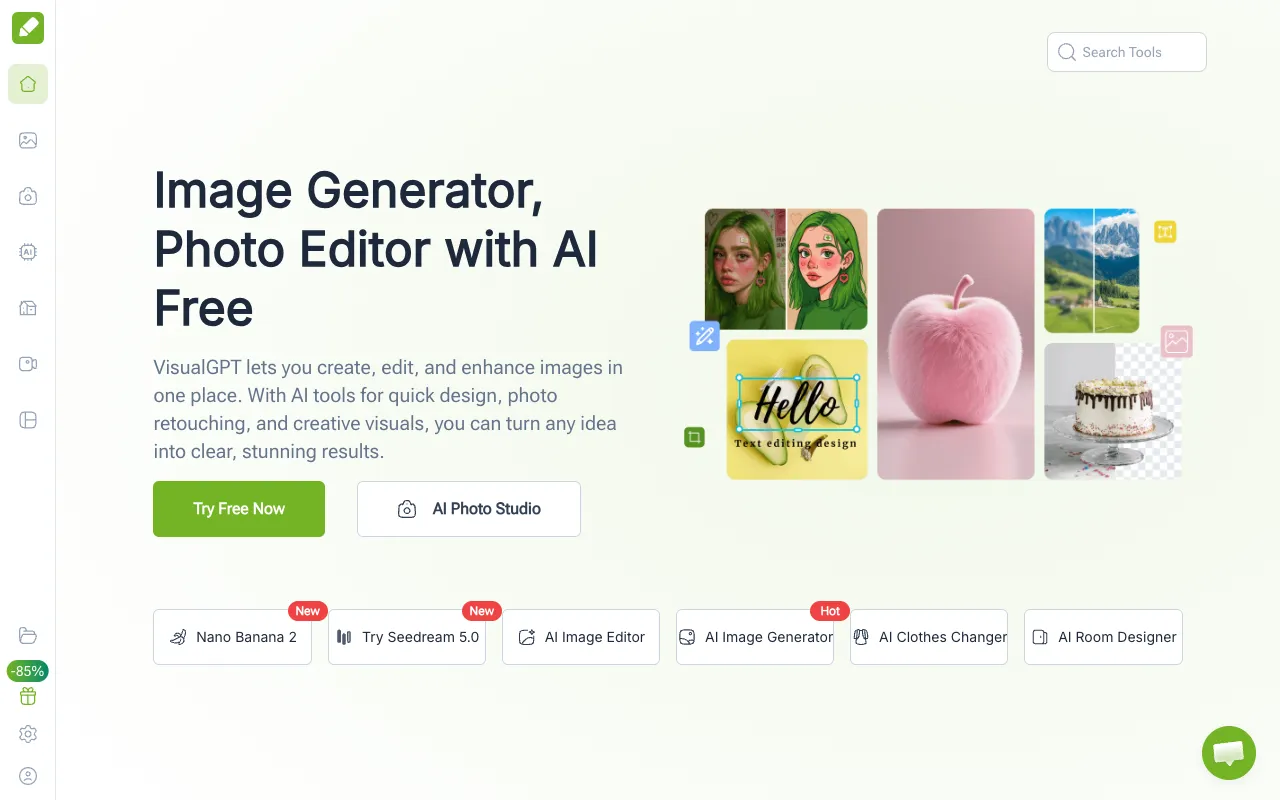 Screenshot of VisualGPT