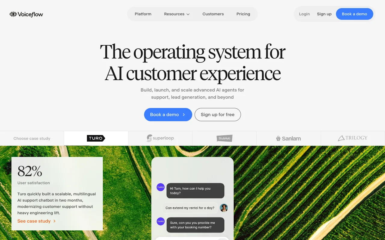 Screenshot of Voiceflow