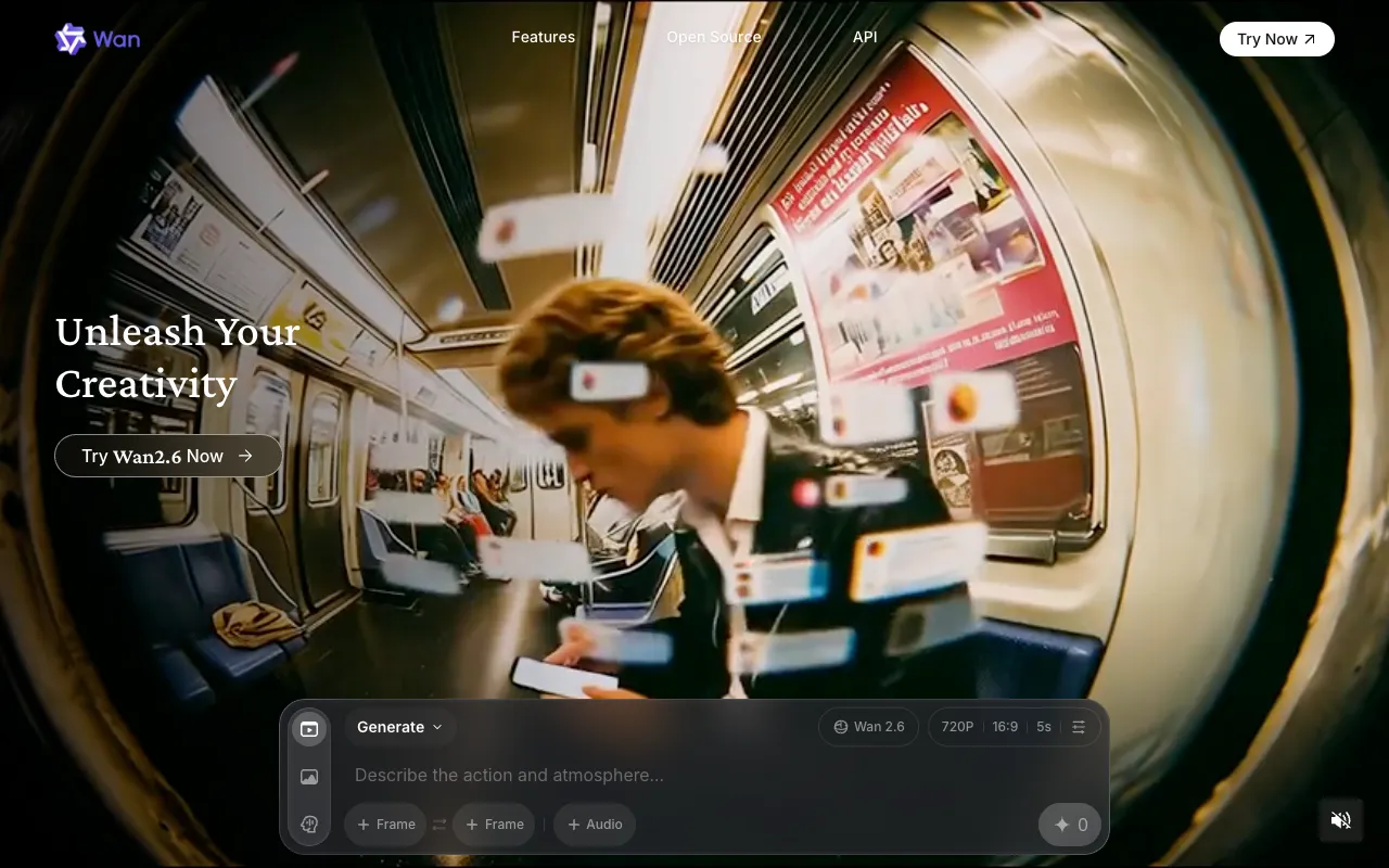 Screenshot of Wan AI