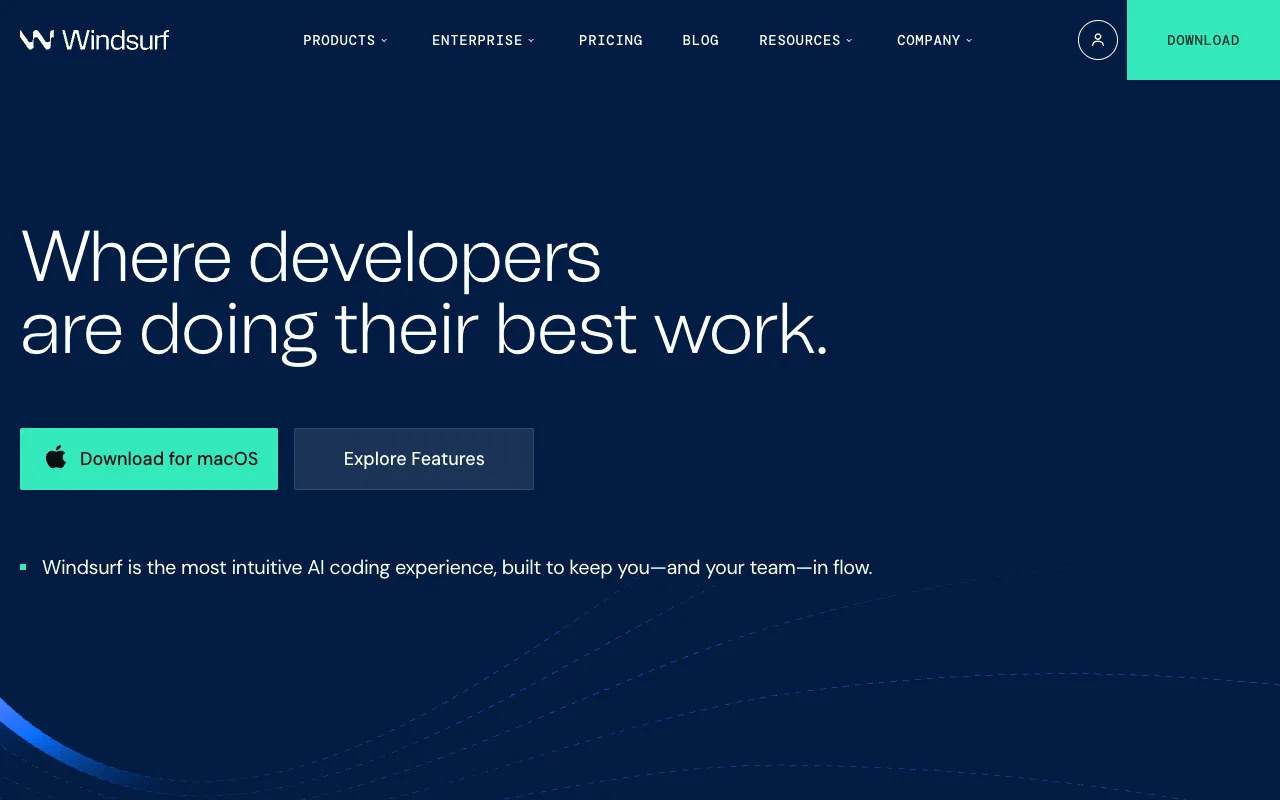 Screenshot of Windsurf