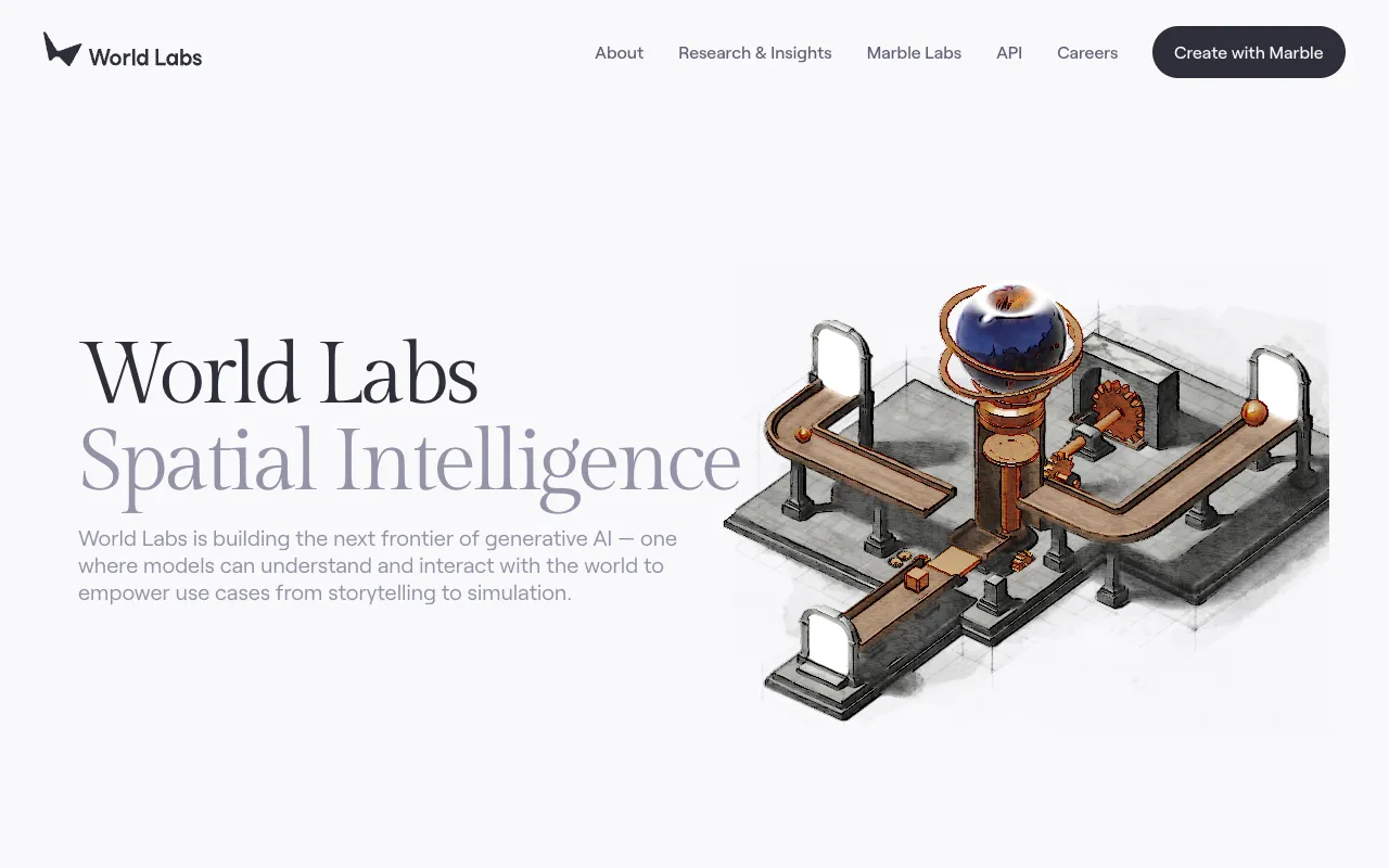 Screenshot of World Labs
